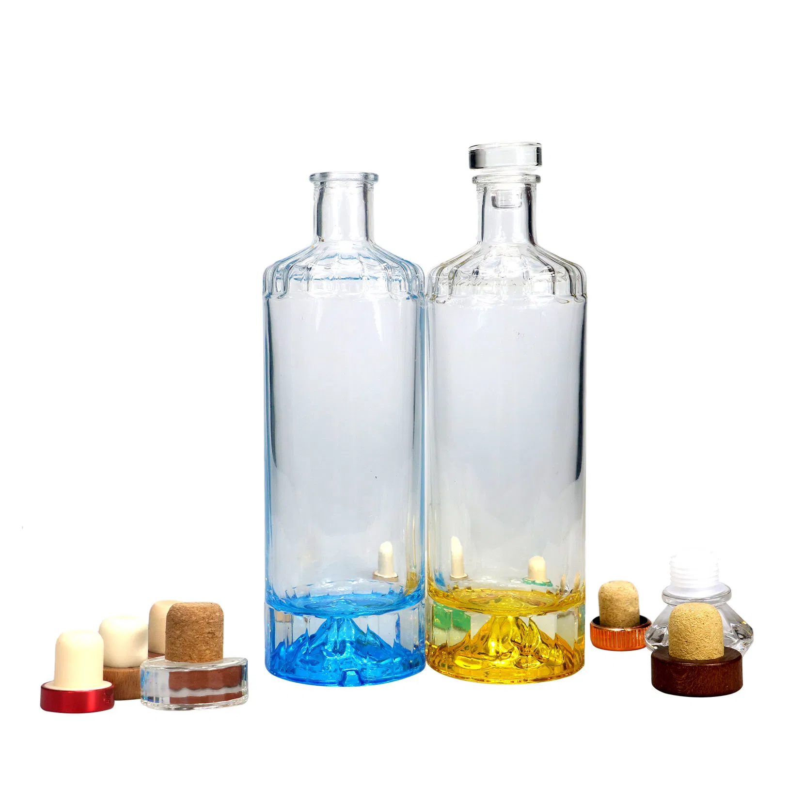 Economical Custom Design Vintage Milk Bottle Glass Empty Clear 750ml Vodka Brandy Whisky Glass Wine Liquor Bottle