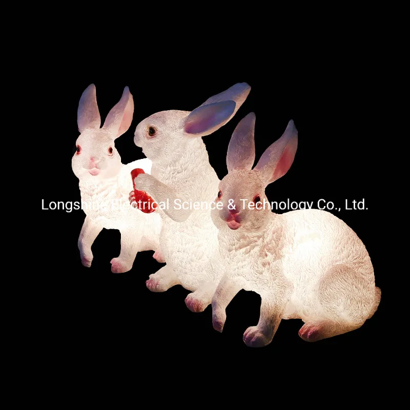 LED Easter Bunny Lights Detail