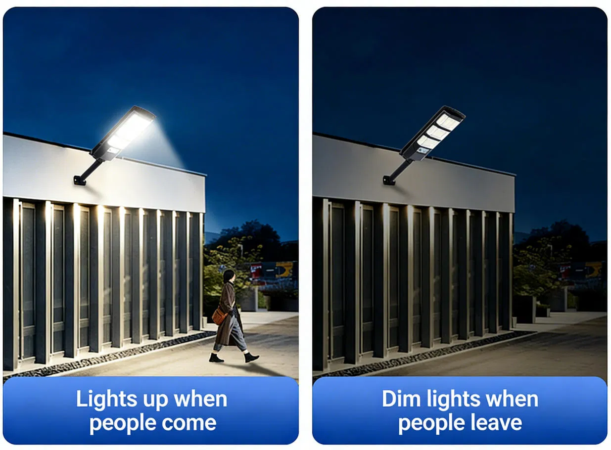 300W Solar Street Light Easy to Install Solar Powered LED Street Lamp for Street Road Park Garden Villa Community Commercial Plaza Lighting