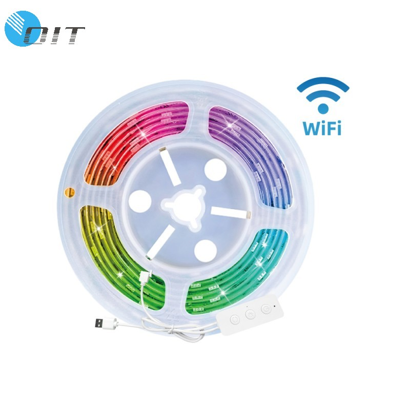 Color-Changing RGB LED Strip Light with Adjustable Length