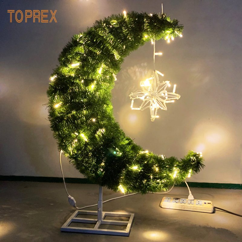Outdoor LED Festival Decoration Lighting Diwali Eid Mubarak Holiday Ramadan Tree Moon Lights