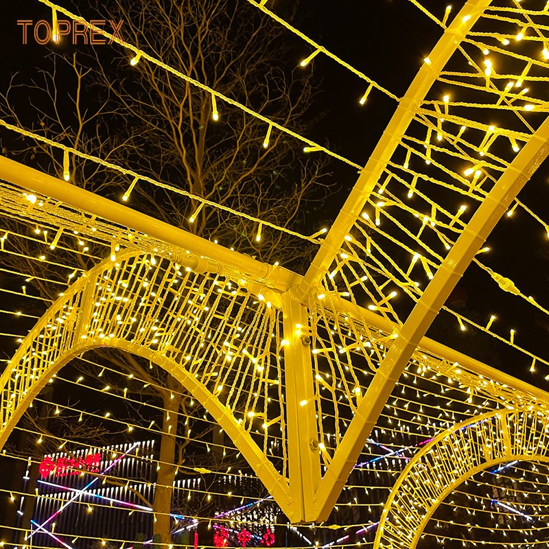 Toprex Festival Heart Arch Tunnel Wedding Shopping Mall LED Motif Lights Christmas Decoration