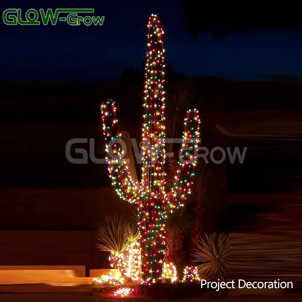 Wire Transparent Color Warm White LED Clip Light for Commercial Event Holiday Tree Christmas Xmas Decoration