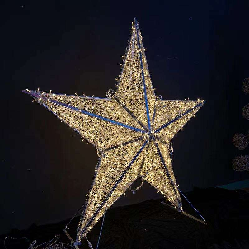 Eid Motif Decoration Light LED 3D Ramadan Lighted Star Moon