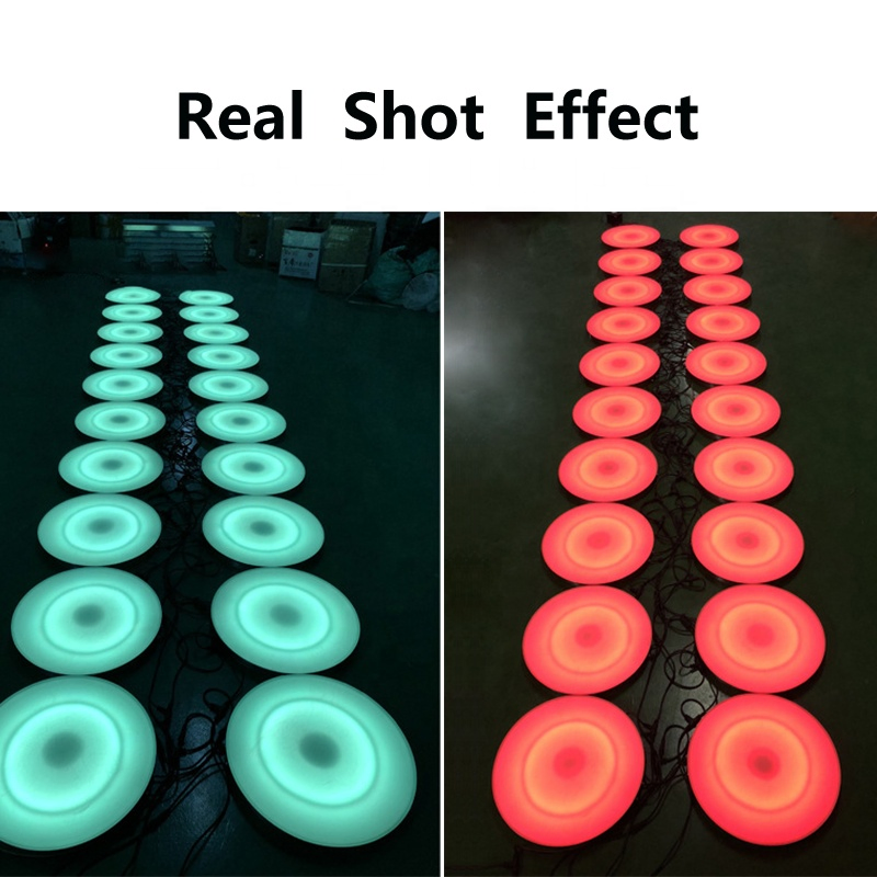 Hot Sale LED Disc Light Round Dance Floor LED Brick Light with Music Effect for Amusement Interactive Party Activity