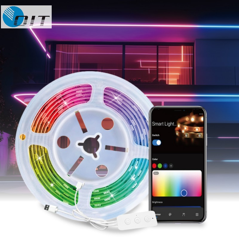 Smart 1m and 5m RGB LED Decorative Wheel Light Strips