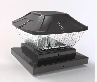 Outdoor Waterproof Solar Powered Post Light Garden Decorative Column Light