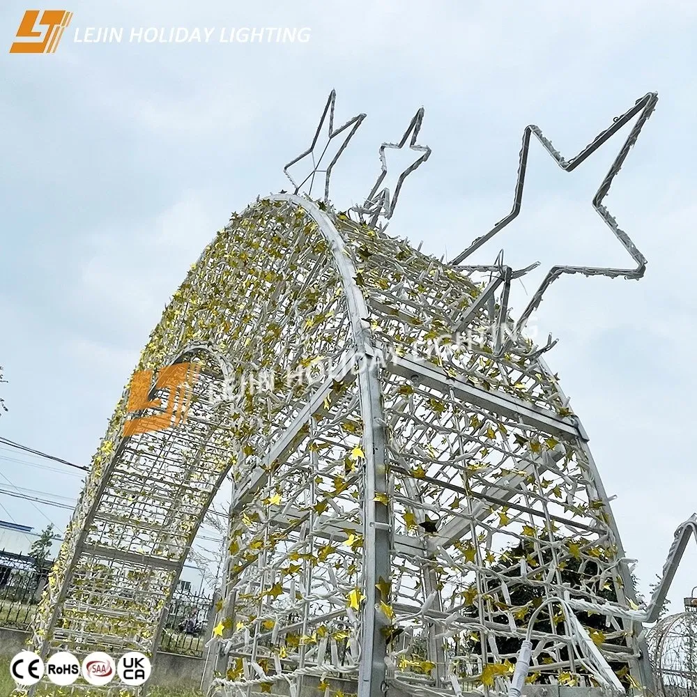 Outdoor Holiday Shopping Mall Square Decorative 24V IP65 Waterproof Tunnel Arch LED Festival Light Supplier