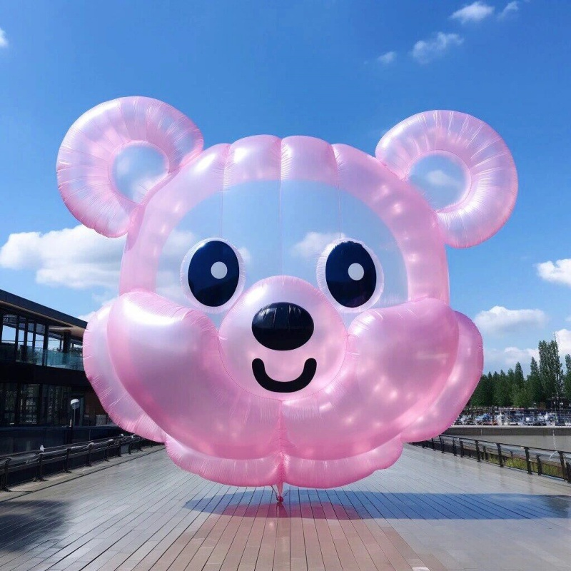 Colorful Cartoon Bear Inflatable Display for Events and Festivals