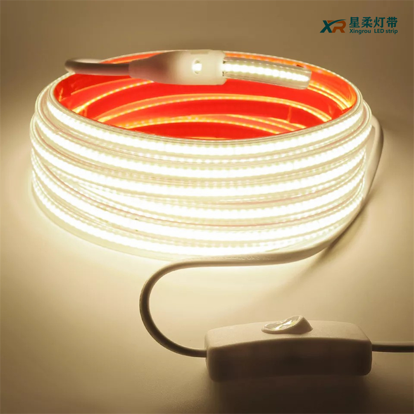 Manufacture Cost Price COB-288d-8mm Transparent Model Flexible LED String Light