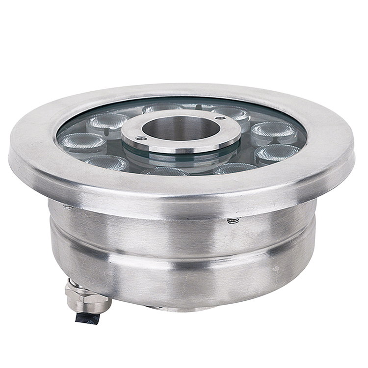 DMX Submersible IP68 Jet Underwater Laminar Recessed Ring LED Fountain Nozzle Light
