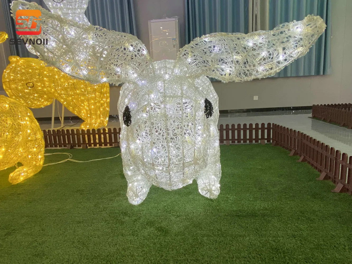 Wholesale Custom IP65 Rabbit Motif LED Lights Weather-Resistant Garden Decor for Easter