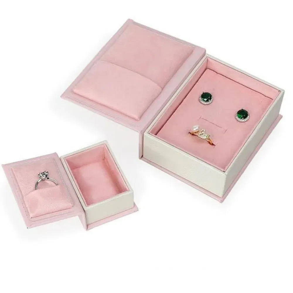 Custom Logo Cardboard Jewelry Gift Box Necklace Drawing Box Package Slide Drawer Paper Box with Black Foam for Jewelry Packaging
