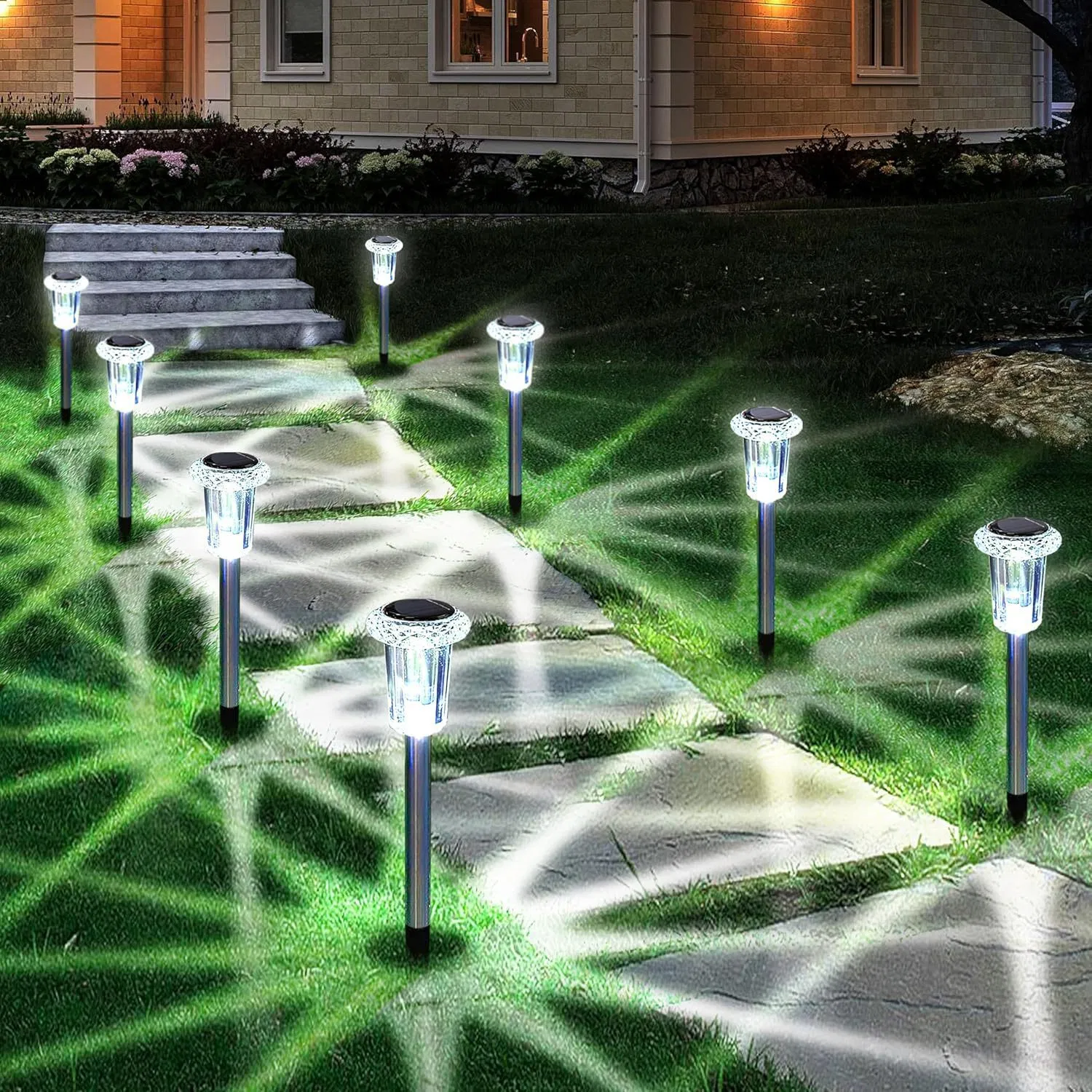 Dusk to Dawn Photocell Stake Included Outdoor Landscape Lighting Lamp Garden LED Solar Path Light