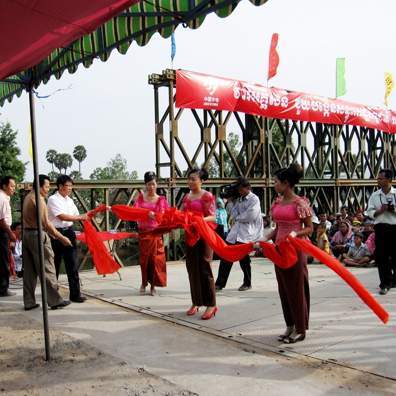 Professional Portable Temporary Steel Structure Bridge Prefabricated Modern Design