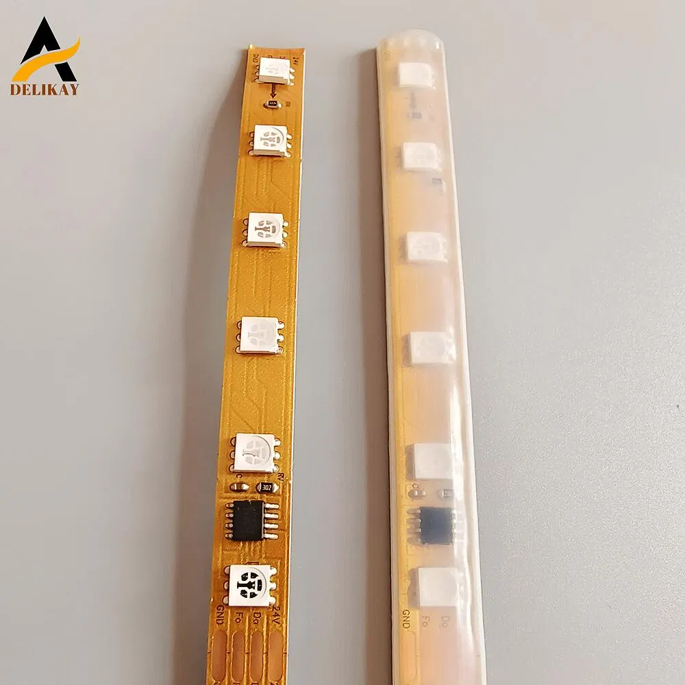 High Quality Silicone Extrusion IP68 RGB 5050 Bendable Tape Lights for Bedroom Stage Cabinet Kitchen DIY Lighting