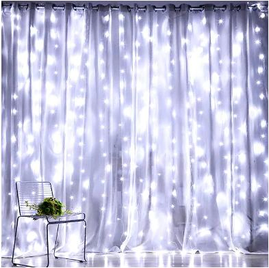 Christmas Wedding Decorating Lights Warm White Multicolor Light Indoor Outdoor Decoration Curtain Curtain String Light