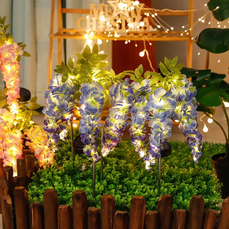 Solar Wisteria Flower Light 6
