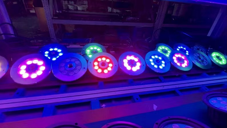 IP68 9W 18W 27W 36W LED Underwater Waterfall Commercial Fountain Lights for Square Park Hotel Fountain Pool Light