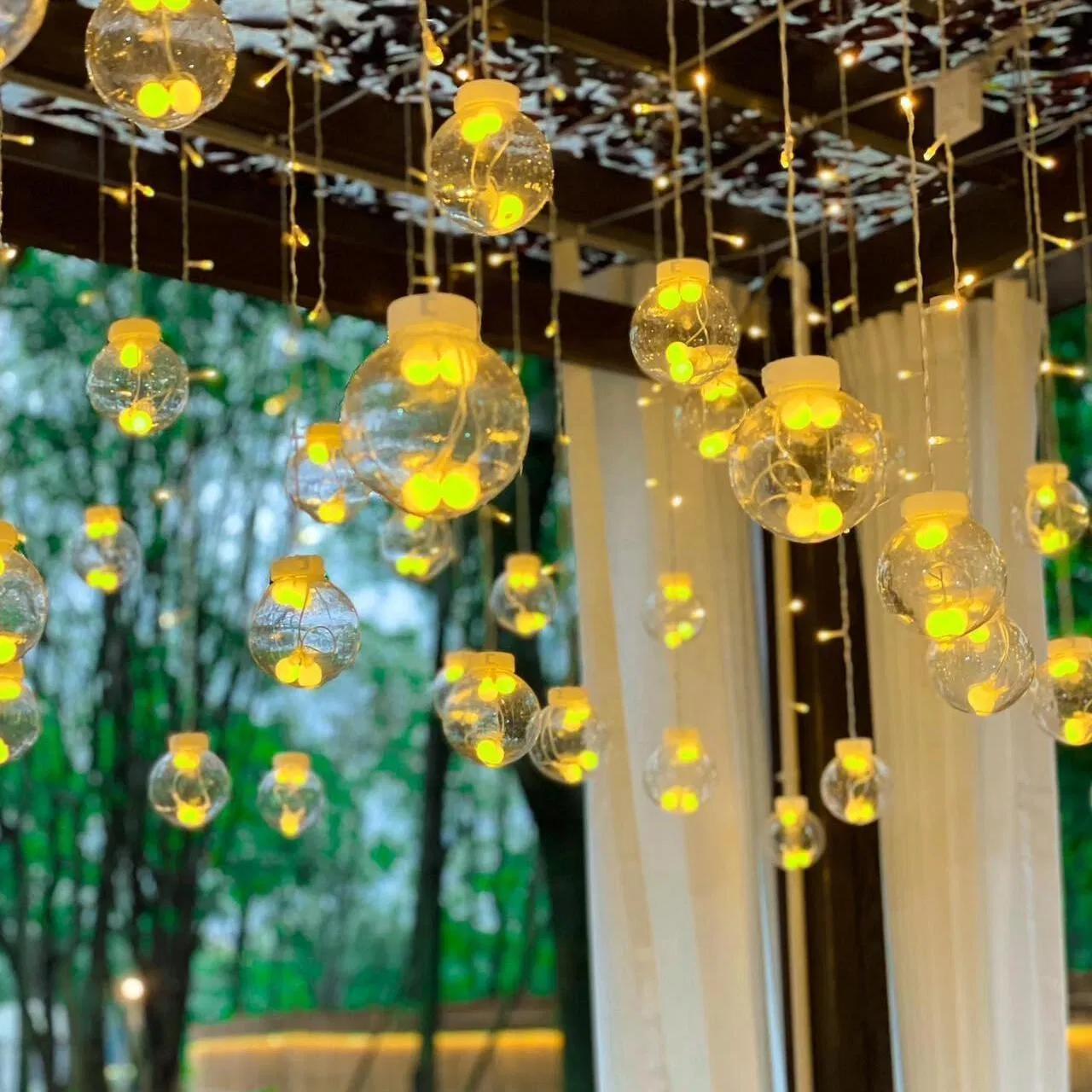 LED Star and Moon String Lights for Outdoor Camping for Christmas &amp; Ramadan Holiday Party Decorations