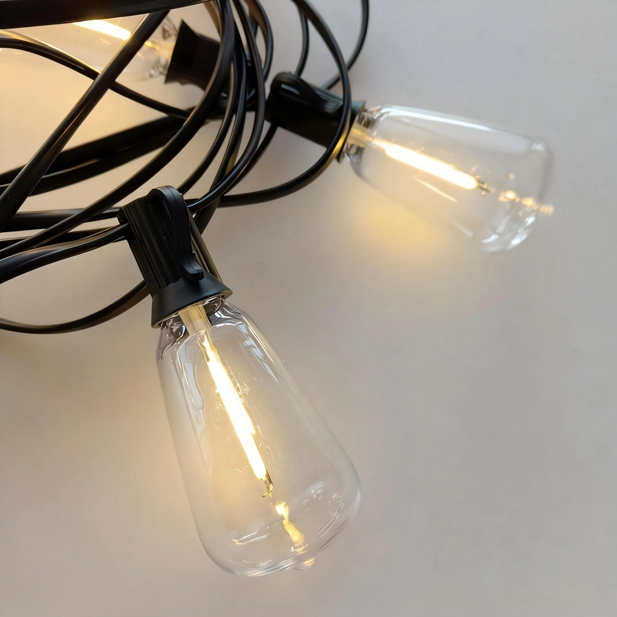 Awesome Backyard Outdoor String Light with Warm White St38 Shatterproof Bulb