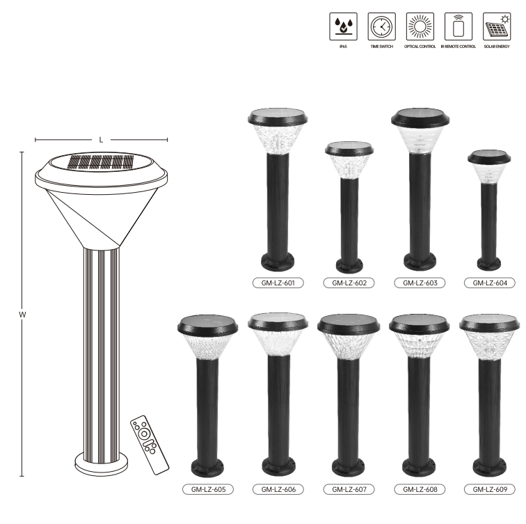 IP65 Solar Garden Light White RGB Color LED Stake Lamp for Landscape Home Decor Outdoor Lawn Light