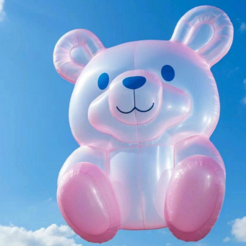 Colorful Cartoon Bear Inflatable Display for Events and Festivals