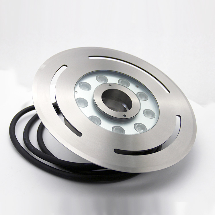 Waterproof IP68 27W Ss RGB DMX Underwater LED Submersible Fountain Nozzle Light