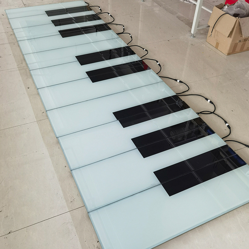 Outdoor Waterproof RGB LED Brick Light Infinity 3D Brick Light Interactive LED Floor Piano Kids Induction Brick Lights