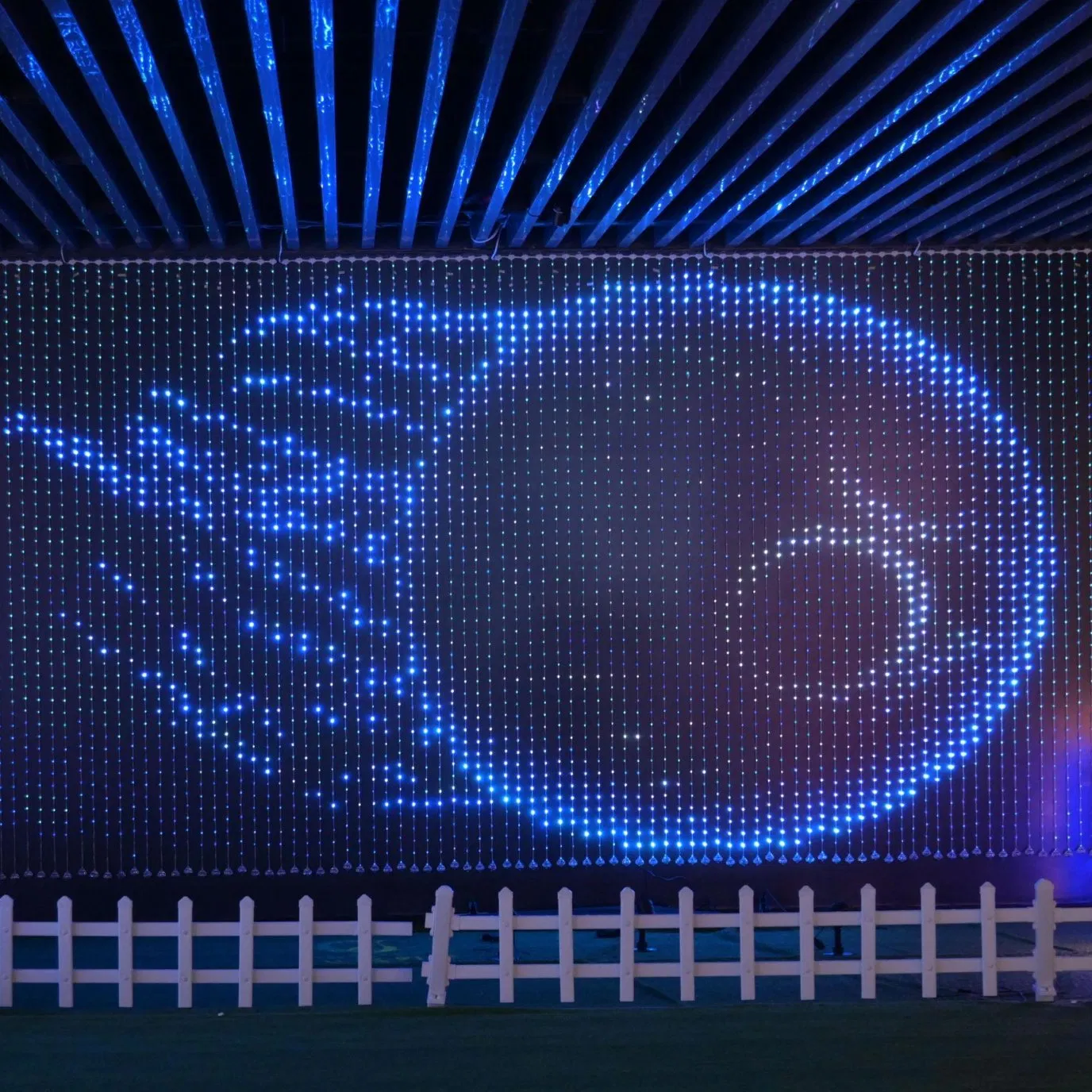 Magic Waterfall Light Christmas Curtain Graffiti DIY Full Star Leather Thread Lights