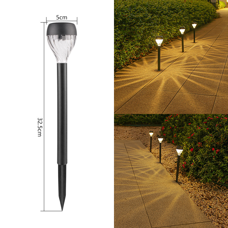 Solar Garden Lawn Lights for Outdoor Decoration, Waterproof Landscape Lighting with Ground Stake for Yard, Garden and Grass 32.5*5cm