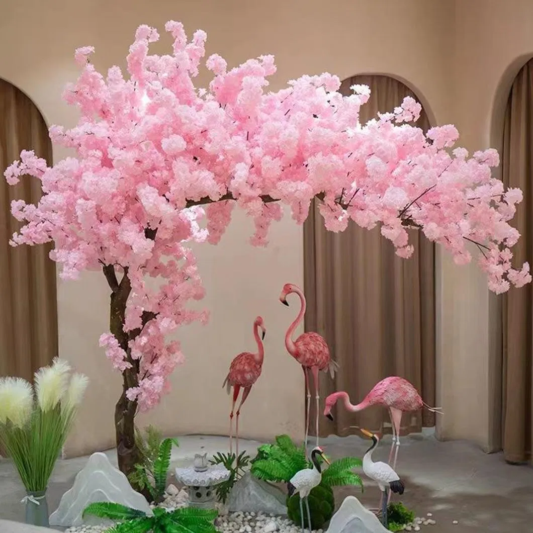 Realistic Artificial Cherry Blossom Tree Simulated Garden Landscaping and Scenic Spot Wedding/Christmas Layout Artificial Landscape Tree