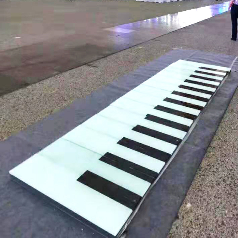 Giant LED Foot Piano Induction Sound Floor Lamp Interactive Ground Luminous Floor Tile Music Floor Piano Light
