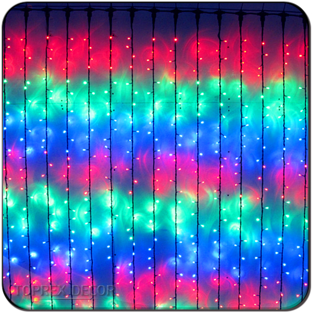 Connectable Stage Decoration Shower Waterfall LED Color Changing Curtain Light