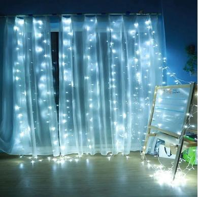 Christmas Wedding Decorating Lights Warm White Multicolor Light Indoor Outdoor Decoration Curtain Curtain String Light