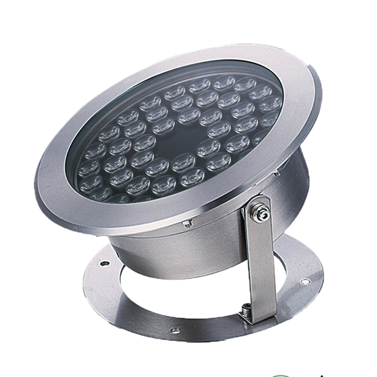 Outdoor Landscape IP68 Waterproof Submersible DMX RGB Stainless Steel Swimming Pool LED Underwater Light