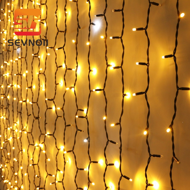 LED Curtain Light Wedding Scene Stage Decoration Colorful Waterfall Light Christmas