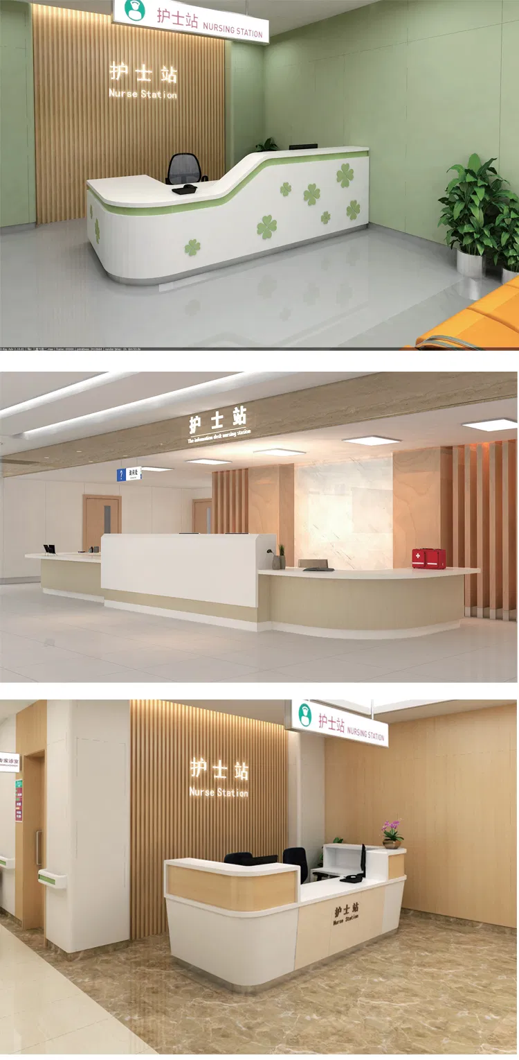 Modern Medical Reception Desk for Emergency Care Facilities