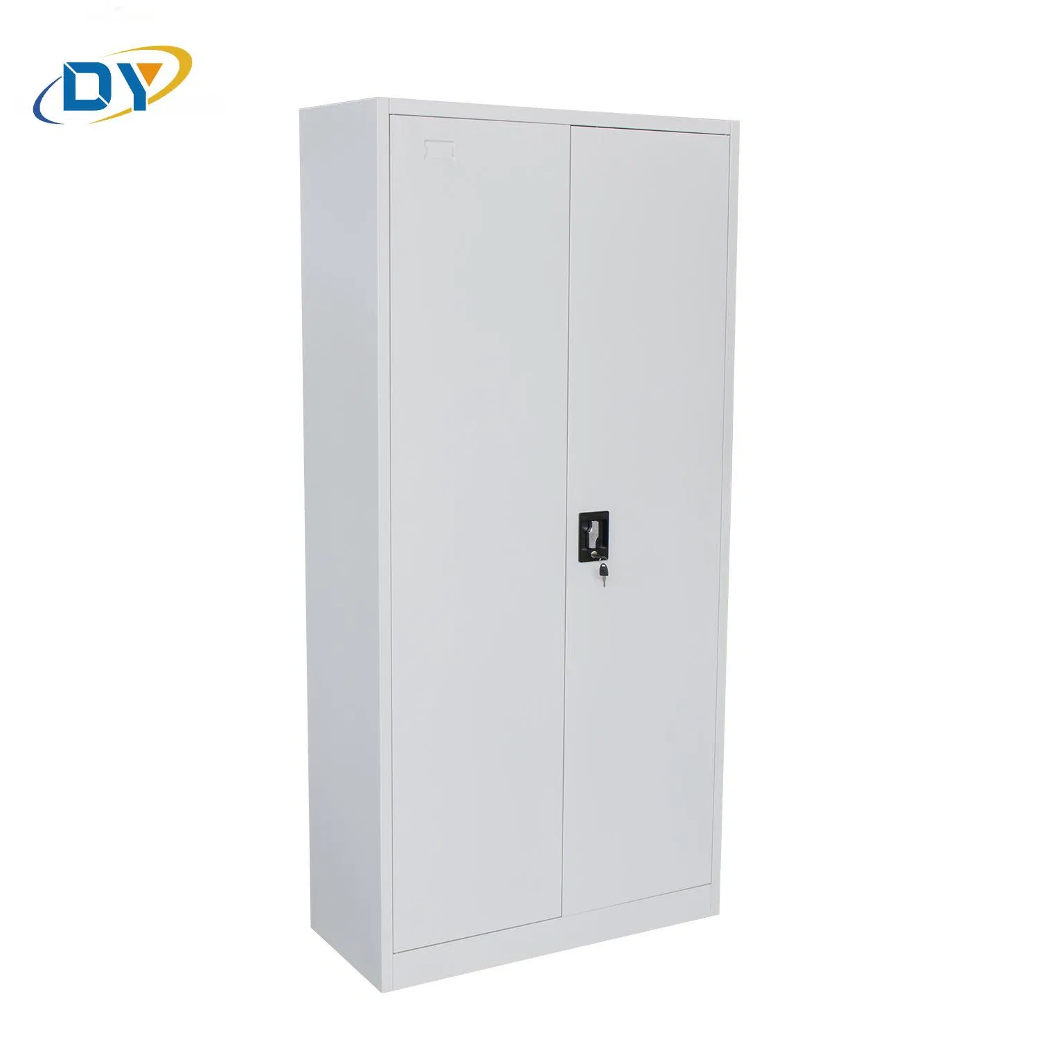 2 Door Metal Storage Cupboard Steel Office Cupboard with 4 Movable Shelves