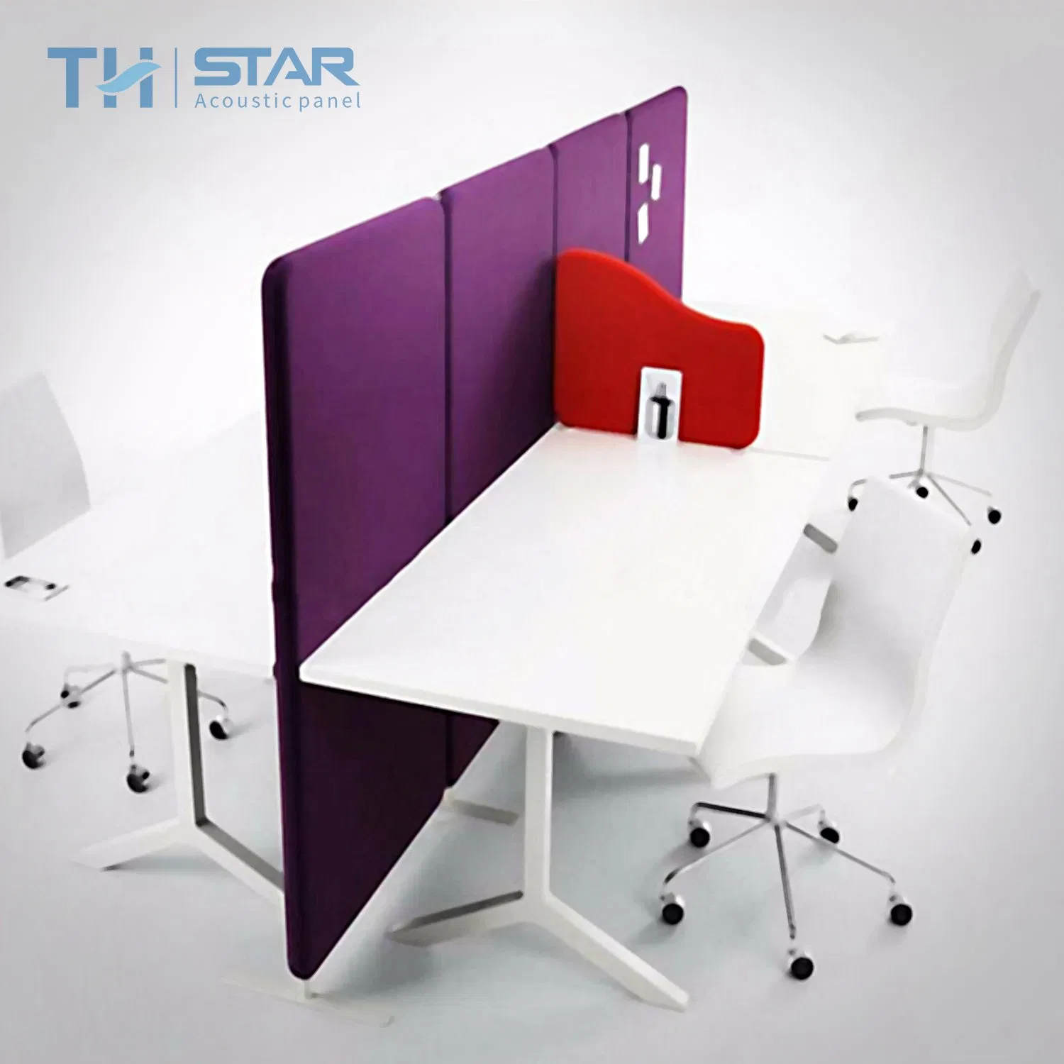 Eco-Friendly Pet Felt Acoustic Office Partition Divider Polyester Fiber Acoustic Soundproof Workstation Desktop Privacy Screen