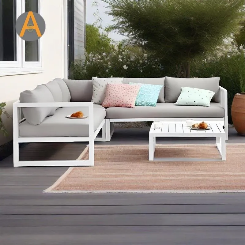 Aluminum Sofa Side View