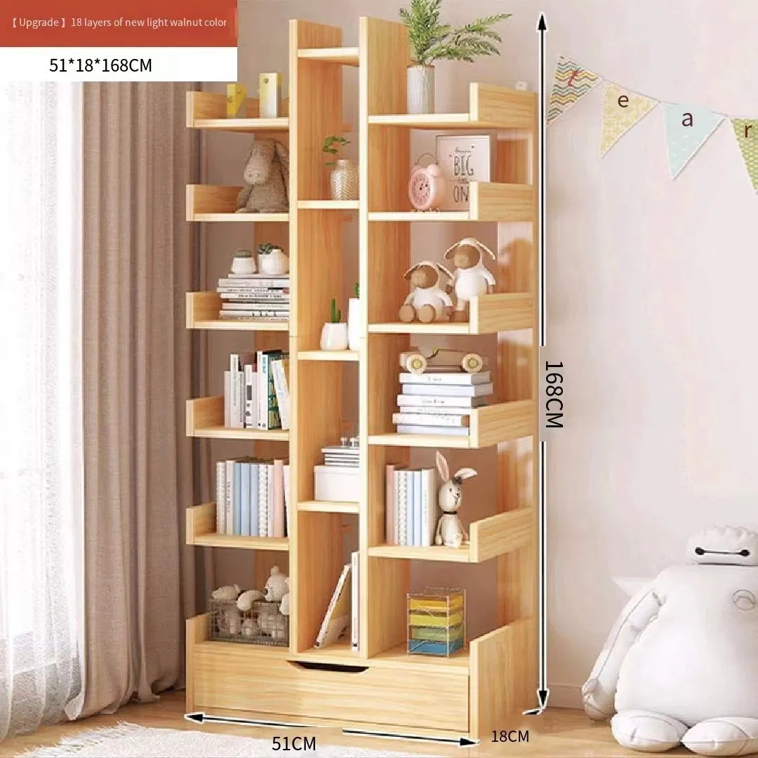 Simple Multi -Layer Landing Shelves Student Study Room Small Display Storage Shelf Office Bookcase