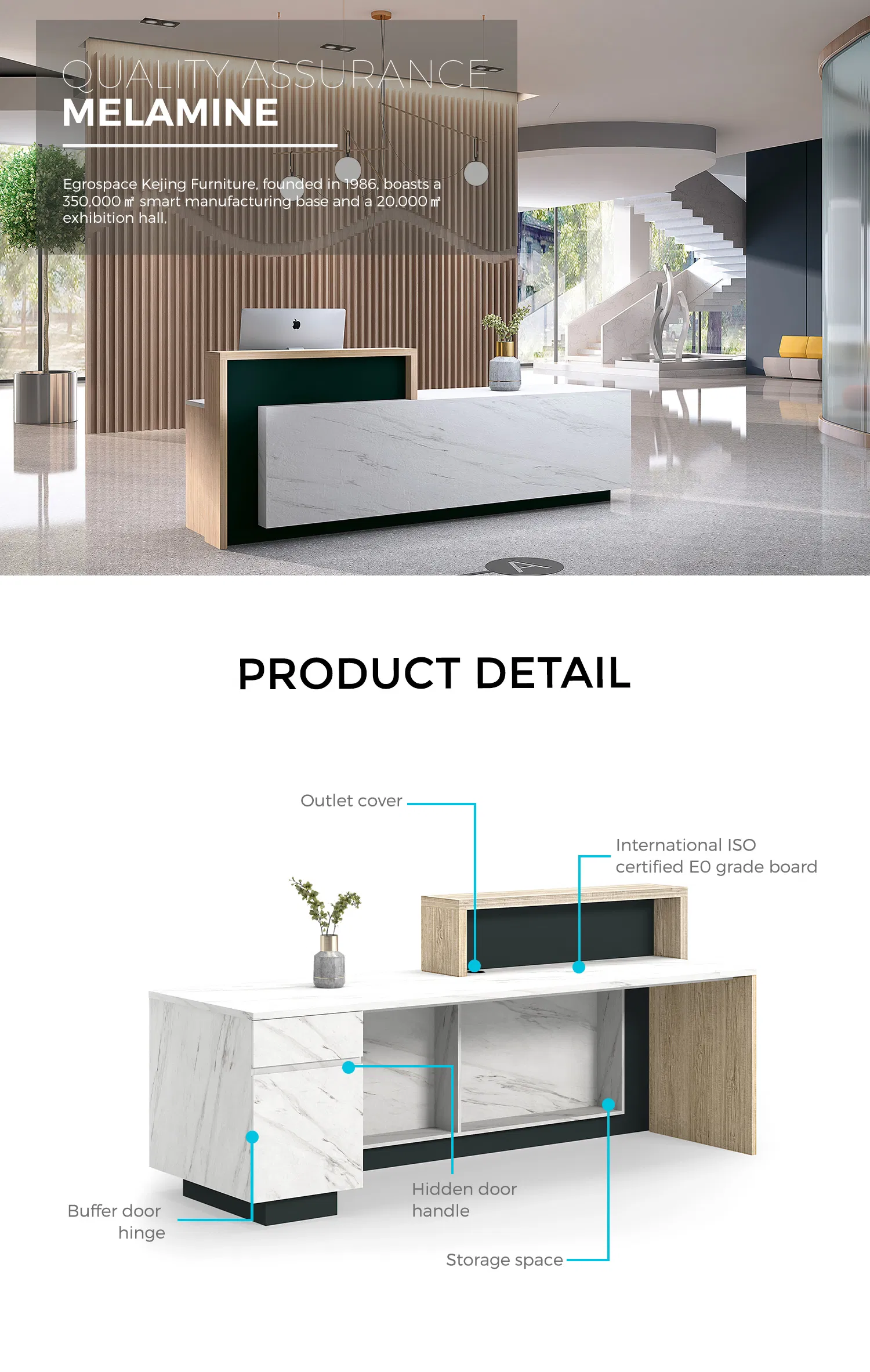 Modern Style Reception Desk