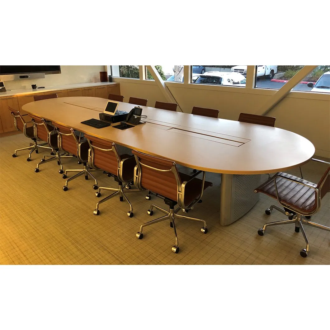 Modern Meeting Room Desk Office Furniture Luxury 8 10 Person Wooden Modular Conference Table with Chairs