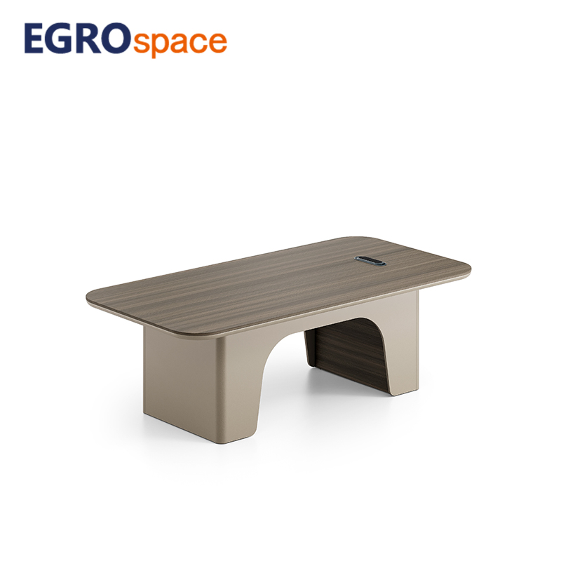 Egrospace Project Cases Desk Meeting Conference Modern Curved Design Furniture Luxury Office Table