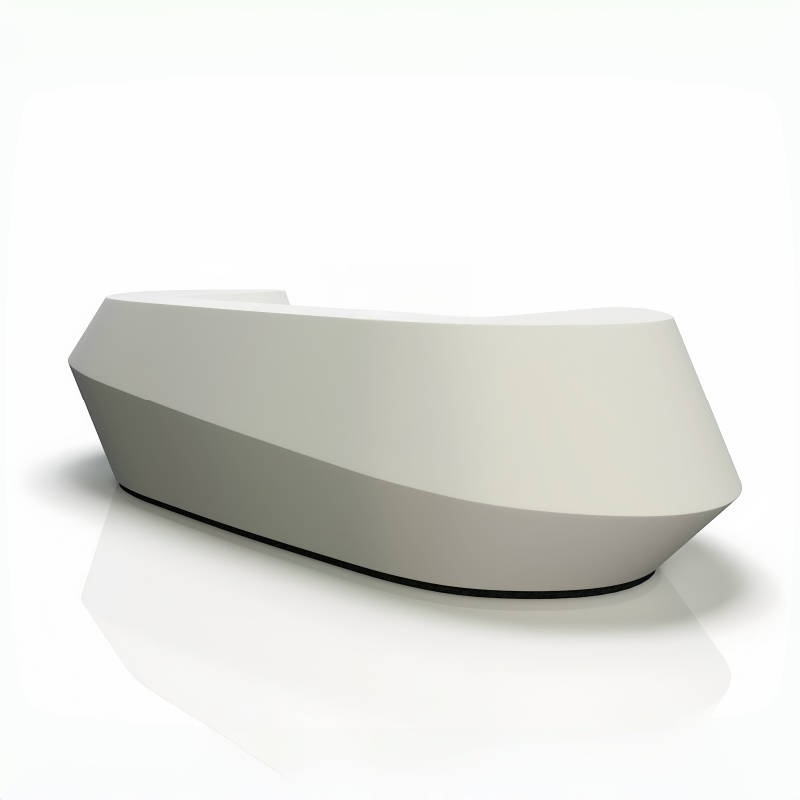 Stylish Office Reception Desk with Contemporary Design Elements