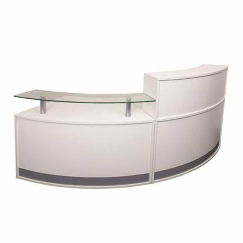 Furniture Manufacturer Provides Tandard Dimension Salon Pink Furniture Reception Desk for Hospital Pediatric Obstetrics and Gynecology