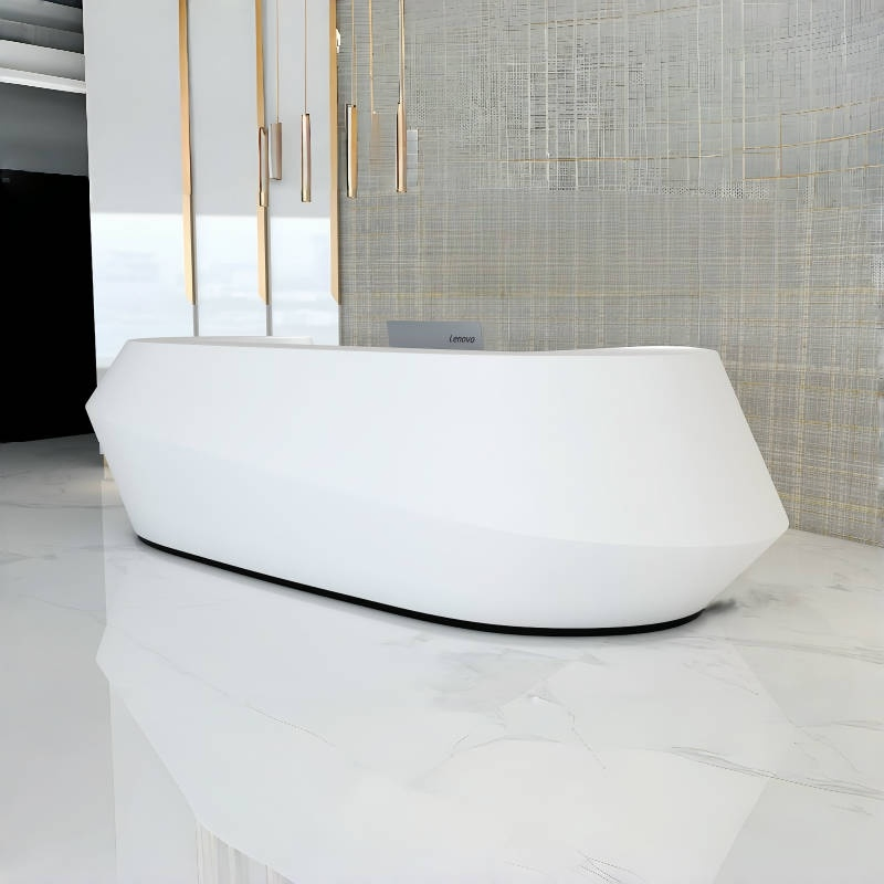 Stylish Office Reception Desk with Contemporary Design Elements