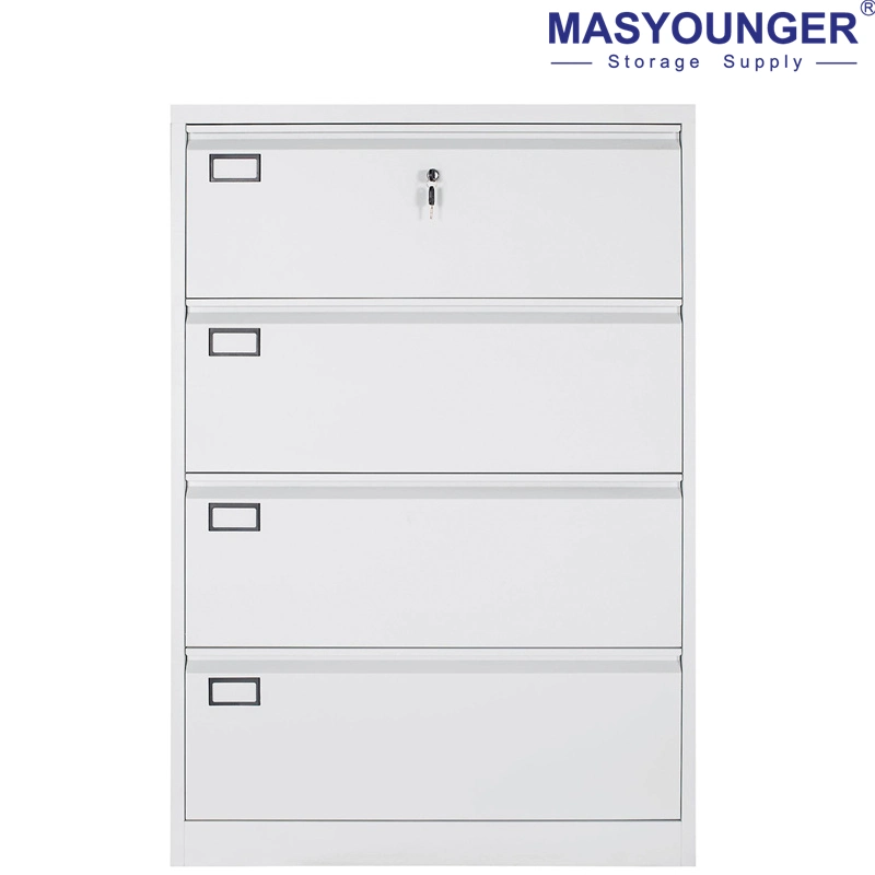 Office Furniture Steel 4 Drawer File Lateral Steel Metal Filing Cabinet