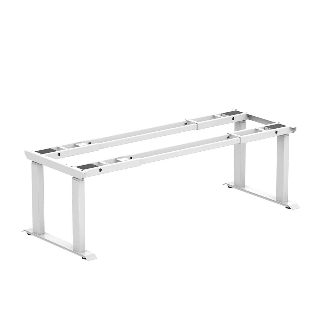 Designed for Large, Extra-Large Desktops Automated Mobile Ergonomic 4-Leg Dual Motor Desk Frame